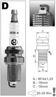 Свеча зажигания BRISK PLATIN DR15YP-N