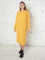 Вязанное платье для беременных Мамуля Красотуля Жюли желтый 44_48