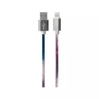 Дата-кабель Lightning/USB "Космос", 1 м, кожзам