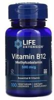 Life Extension Витамин B12, 500 мкг 100 мягкие таблетки