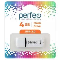 Флешка Perfeo C02 4 ГБ, white