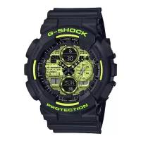 Наручные часы CASIO G-Shock GA-140DC-1A, черный, золотой