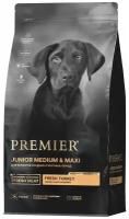 PREMIER LOW GRAIN JUNIOR MEDIUM & MAXI TURKEY низкозерновой для юниоров средних и крупных пород (10 кг)