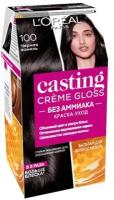 Крем-краска для волос `LOREAL` `CASTING` CREME GLOSS тон 100 (черная ваниль)