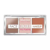 Alvin D'or Палетка для контурирования Face Contour Makeup Trio Palette