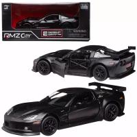 Машинка металлическая Uni-Fortune RMZ City 1:32 Chevrolet Corvette C6.R,инерционная, серый матовый ц