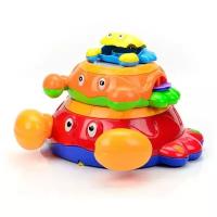 Развивающая игрушка Mioshi Крабики (MBA0303-001), красный/оранжевый/желтый/зеленый/синий