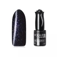 Гель-лак для ногтей с блестками Vogue Nails плотный, насыщенный, темный, синий, 10 мл