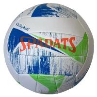 Мяч волейбольный E39981 PU 2.7, 300 гр, машинная сшивка (бело/сине/зеленый)
