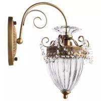 Бра Arte Lamp Schelenberg A4410AP-1SR, E14, 40 Вт, латунь