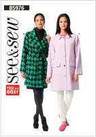 Выкройка BUTTERICK №5976 Полупальто