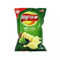 Картофельные чипсы Lay's Wasabi Flavor со вкусом васаби (Китай), 70 г