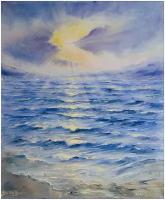Современная живопись. Seascape"SUNSHINE" Картина маслом, холст на подрамнике, 60х50 см