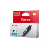 Картридж Canon CLI-451C (6524B001), 332 стр, голубой