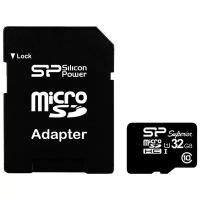 Карта памяти 32Gb MicroSD Silicon Power Superior Pro + SD адаптер (SP032GBSTHDU1V20SP)