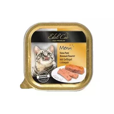 Влажный корм для кошек Edel Cat с птицей 100 г (паштет)