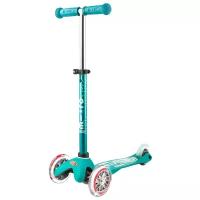 Детский 3-колесный самокат Micro Mini Micro Deluxe, aqua