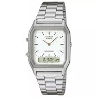 Наручные часы CASIO Vintage AQ-230A-7D, серебряный, белый