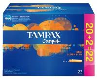 TAMPAX тампоны Compak Super Plus с аппликатором, 4 капли