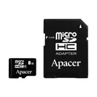 Карта памяти Apacer microSDHC Card Class 4 + SD adapter