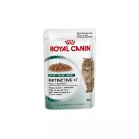 Влажный корм для пожилых кошек Royal Canin Instinctive +7, профилактика МКБ, с мясным ассорти 85 г (кусочки в желе)