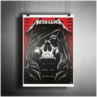 Постер плакат для интерьера "Музыка: Американская рок-группа Metallica (Металлика)"/ Декор дома, офиса, комнаты A3 (297 x 420 мм)