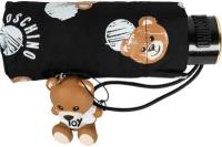 Зонт складной Moschino 8202-superminiA Pois and Bears Black