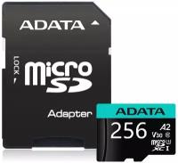 Флеш карта microSDXC 256GB Class 10 A-Data AUSDX256GUI3V30SA2-RA1 Premier Pro