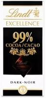 Lindt Excellence Dark Absolute темный шоколад 99% какао, 50 гр (из Финляндии)