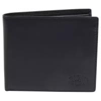 Бумажник "Klondike. Claim", натуральная кожа в черном цвете, 12x2х10 см