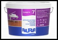 Aura Шёлково-матовая краска стойкая к мытью "Aura Luxpro 7" (под колеровку, матовый, база TR, 0,9 л)