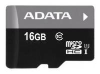 Флеш карта microSD 16GB A-DATA microSDHC Class 10 UHS-I (SD адаптер)