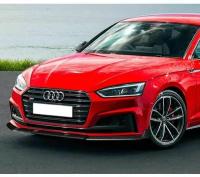 Губа переднего бампера Audi A5 2DR/4DR 2017-2020 ABS карбон