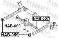 Сайлентблок Nab-059 Febest арт. NAB-059