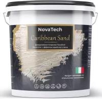 Краска декоративная NovaTech Caribbean Sand с эффектом перламутровых песчаных вихрей 5 л