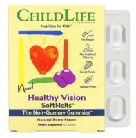 ChildLife, Healthy Vision SoftMelts, натуральный ягодный вкус, 27 таблеток