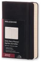 Ежедневник Moleskine "Classic Daily Pocket", черный, 400 страниц, 90x140 мм