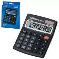 Калькулятор Citizen настольный, 10 разрядов, двойное питание, 124x102 мм (SDC-810BN)