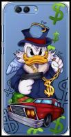 Силиконовый чехол на Huawei Nova 2 / Хуавей Нова 2 "Scrooge McDuck with a Gold Chain", прозрачный