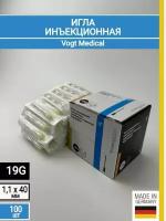 Игла инъекционная 19G (1.1х40 мм) Vogt Medical, Германия, 100 штук