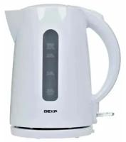 Чайник электрический Dexp DL-13ST 1.7 л, 2200 Вт, скрытый нагревательный элемент, фильтр, белый