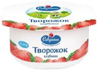 Савушкин творожок Паста творожная Клубника, 3.5%, 120 г