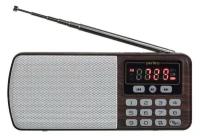 Perfeo Радиоприемник радиоприемник цифровой егерь FM+ 70-108МГц MP3 питание USB или BL5C коричневый i120-BK PF A4463