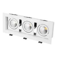 Встраиваемый светильник Arlight CL-KARDAN-S260x102-3x9W White (WH, 38 deg)