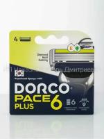 DORCO Сменные кассеты PACE 6 PLUS, 4 шт