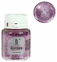 Декоративные блестки LUXART LuxGlitter, 20 мл, размер 02 мм, розовый