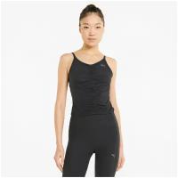 Майка/Puma/52160401/STUDIO FOUNDATION RUCHED TNK/черный/M