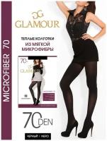 Колготки Glamour Microfiber, 70 den, размер 2, черный