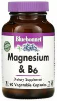 Bluebonnet Nutrition Magnesium Plus B6 (Магний плюс B6) 90 капсул