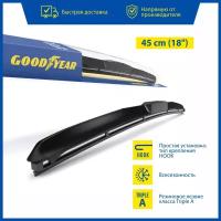 Гибридная щетка стеклоочистителя Goodyear HYBRID 18"/45 cm всесезонная/дворники для автомобиля/щетки стеклоочистителя